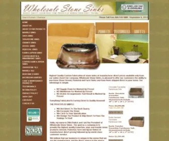 Wholesalestonesinks.com(Stone vessel sinks) Screenshot