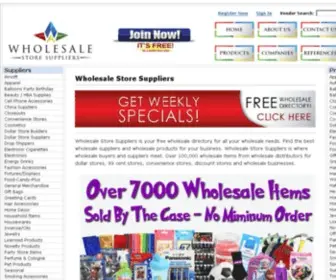 WholesaleStoresuppliers.com(Wholesale Store Suppliers) Screenshot