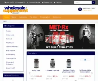 Wholesalesupplementstore.com(Buy Wholesale Vitamins and Nutritional Supplements on sale at Wholesale Supplement Store) Screenshot