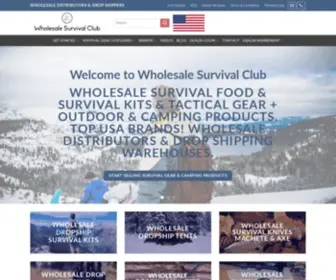 Wholesalesurvivalclub.com(Wholesale Survival Kits Survival Gear Distributors & Drop Shippers) Screenshot