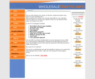 Wholesaletraffic.info(Wholesaletraffic info) Screenshot