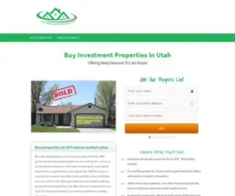 Wholesaleutahhomes.com(Investment Properties In Utah) Screenshot