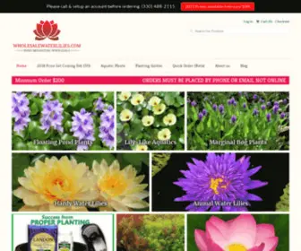 Wholesalewaterlilies.com(Wholesale Water Lilies Pond Plants Distributor Water Garden Plants) Screenshot