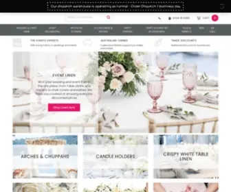 Wholesaleweddingsuperstore.com.au(Wedding Decorations) Screenshot