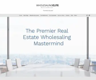 Wholesalingelitemastermind.com(Wholesaling Elite Mastermind) Screenshot