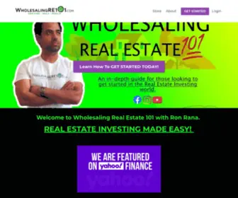 Wholesalingre101.com(Wholesaling Real Estate 101) Screenshot