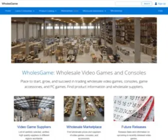 Wholesgame.com(Wholesale Video Games and Consoles) Screenshot