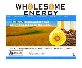 Wholesomeenergy.net(Waste cooking oil collections) Screenshot