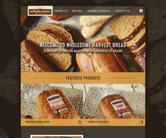 Wholesomeharvestbread.com(Wholesome Harvest Bread) Screenshot