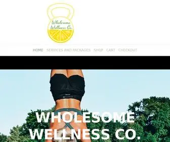 Wholesomewellnessco.com(Fitness and Nutrition) Screenshot