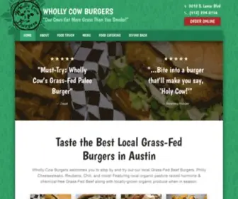 Whollycowburgers.com(Wholly Cow Burgers) Screenshot