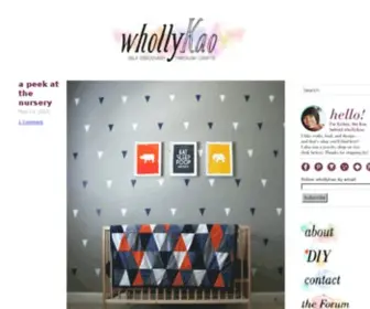 Whollykao.com(Self discovery through crafts) Screenshot