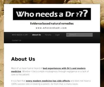 Whoneedsadr.com(Evidence Based Natural Remedies) Screenshot