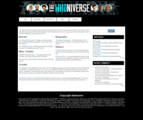 Whoniverse.net(The Whoniverse) Screenshot