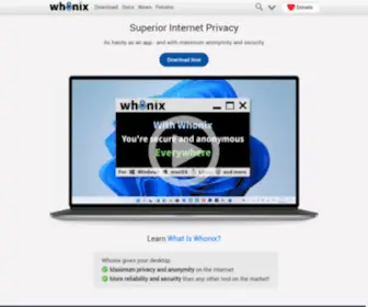 Whonix.org(Whonix ™) Screenshot
