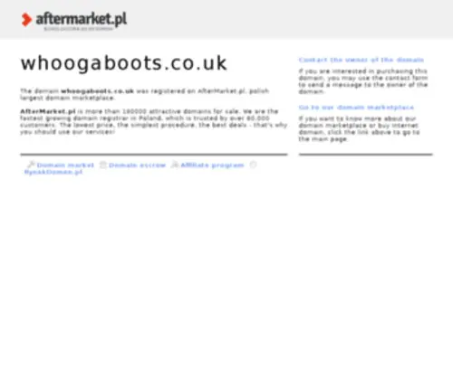 Whoogaboots.co.uk(Whoogaboots) Screenshot