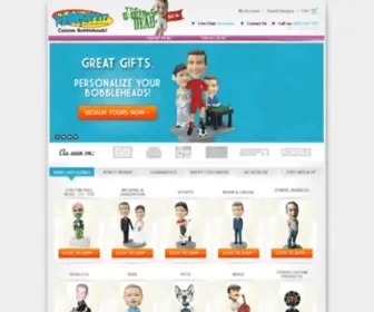 Whoopassenterprises.com(Custom Bobbleheads SincePersonalized Bobbleheads by Whoopass Enterprises) Screenshot