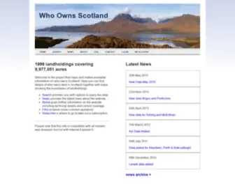 Whoownsscotland.org.uk(Who Owns Scotland) Screenshot