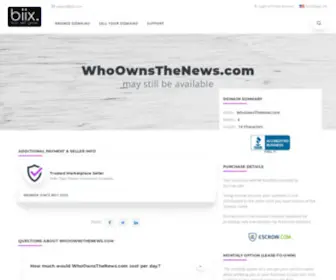 Whoownsthenews.com(Media Ownership By Corporations) Screenshot