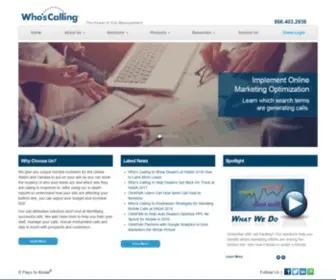 Whoscalling.com(Who's Calling®) Screenshot