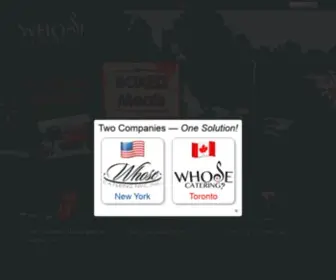 Whosecatering.com(Whose Catering) Screenshot