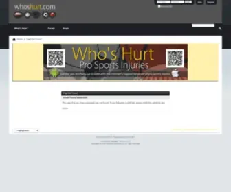 Whoshurt.com(Who's Hurt) Screenshot