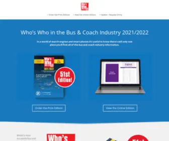 Whoswhobuscoach.com(Who's Who in the Bus & Coach Industry Directory) Screenshot