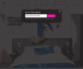 WhotelStore.com(W Hotels Store) Screenshot