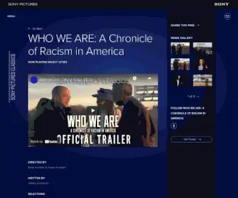 Whowearemovie.com(Sony Pictures Classics presents 'WHO WE ARE) Screenshot