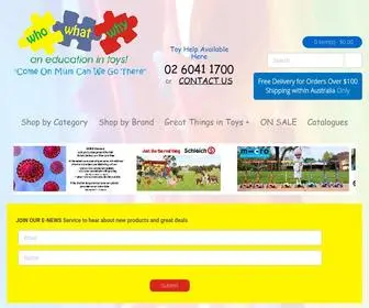 Whowhatwhy.com.au(An education in toys) Screenshot