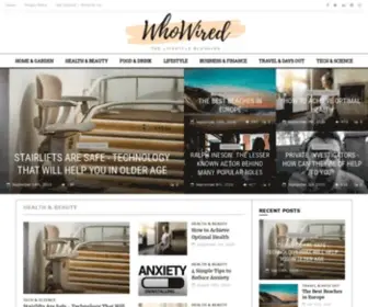 Whowired.com(The Lifestyle blog include niche) Screenshot