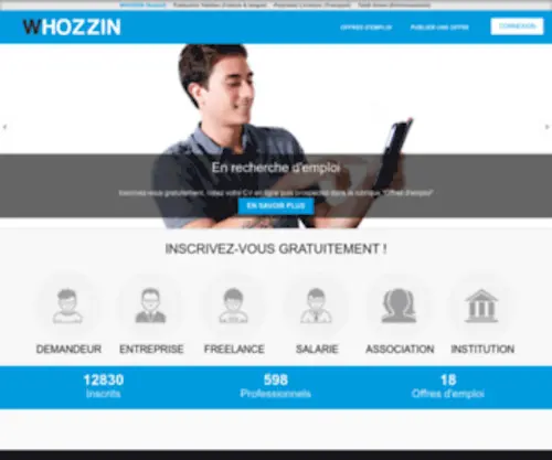 Whozzin.com(Whozzin) Screenshot