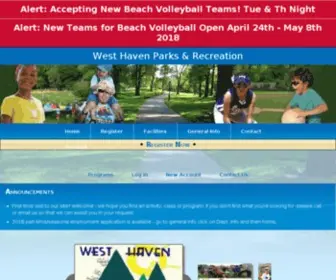 Whparkrec.com(West Haven Parks & Recreation) Screenshot