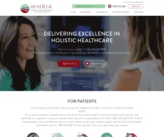 Whria.com.au(World-class women's health clinic in Sydney) Screenshot