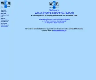 WHR.org.uk(Winchester Hospital Radio) Screenshot