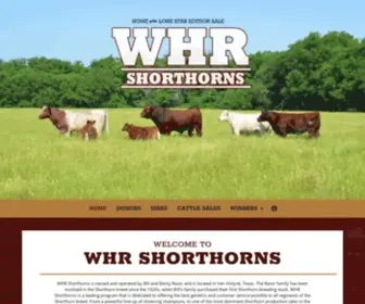 WHRshorthorns.com(WHR Shorthorns) Screenshot