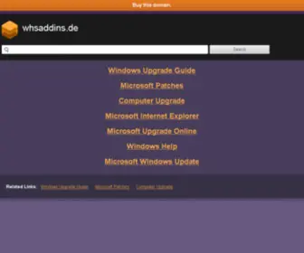 Whsaddins.de(Windows Home Server) Screenshot