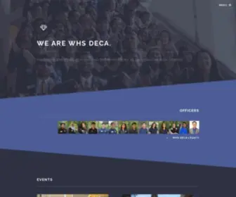 WHsdeca.org(Washington High School DECA) Screenshot