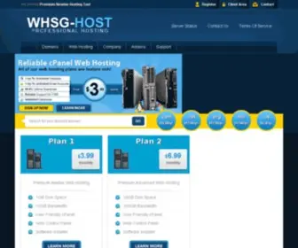 WHSG-Host.com(Professional Web Hosting) Screenshot