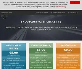 WHSH4U-Server.com(SHOUTcast Hosting) Screenshot