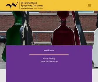 Whso.org(West Hartford Symphony Orchestra) Screenshot