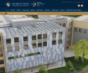 WHTC.co.uk(Wembley High Technology College) Screenshot