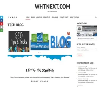 WHtnext.com(Tech Blog) Screenshot