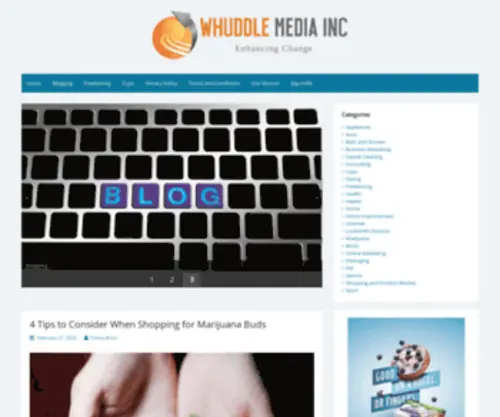 Whuddleworld.com(Whuddle Media Inc) Screenshot
