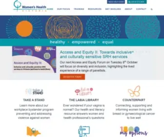WHV.org.au(Women's Health Victoria) Screenshot