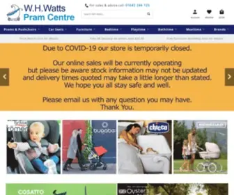 Whwatts.co.uk(W.H.Watts Pram Shop) Screenshot