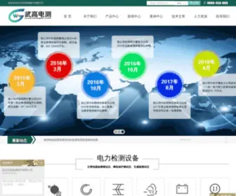 WHWGDC.com(武汉武高电测电气有限公司) Screenshot