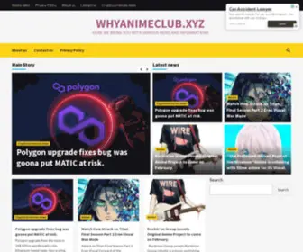 Whyanimeclub.xyz(Here we bring you with various news and informations) Screenshot