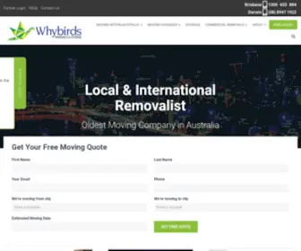 WHybirds.com.au(Removal Services) Screenshot