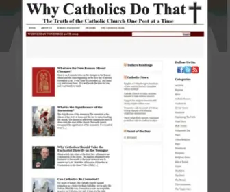 WHycatholicsdothat.com(God) Screenshot